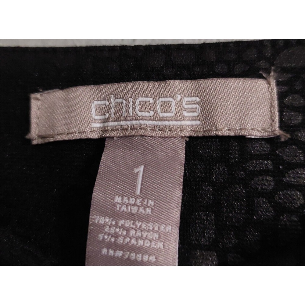 Chico's Skirts Women's Size 1 (M) ,Black Polyester,Skirts Pencil,15.5 Inch Waist - Picture 2 of 7